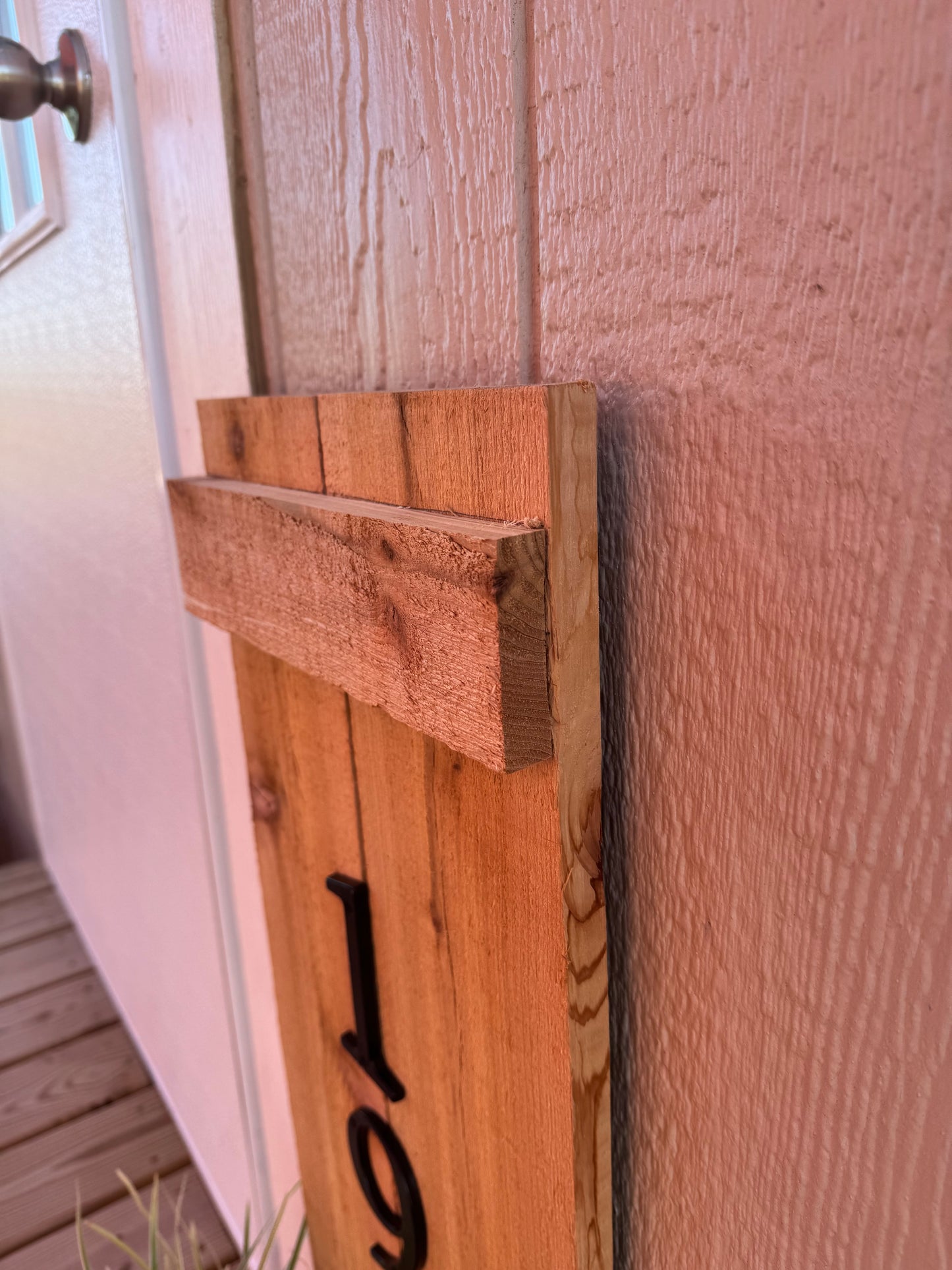 Address Sign with Planter Box