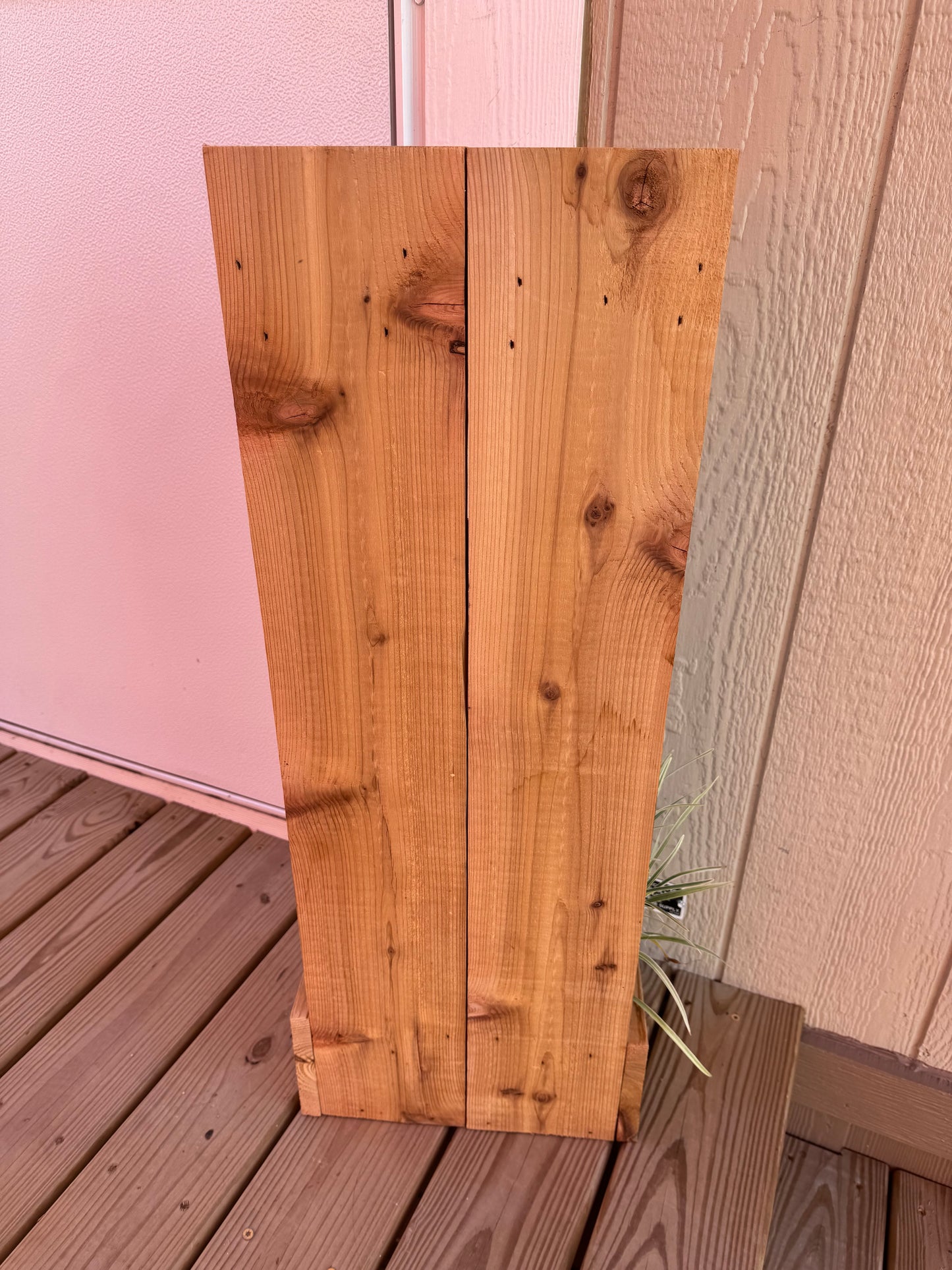 Address Sign with Planter Box