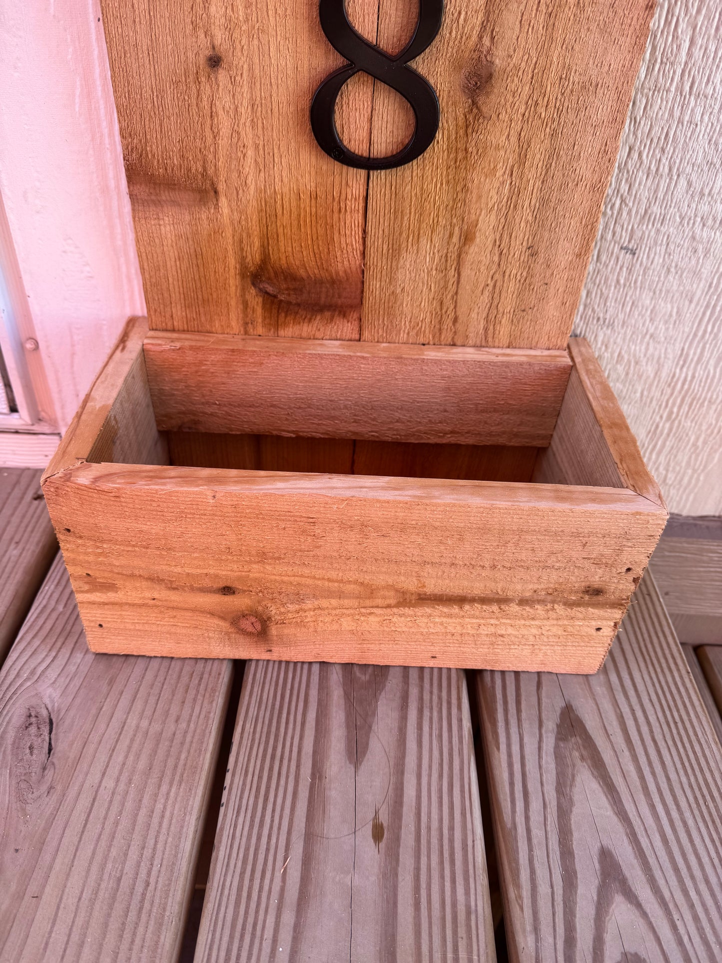 Address Sign with Planter Box