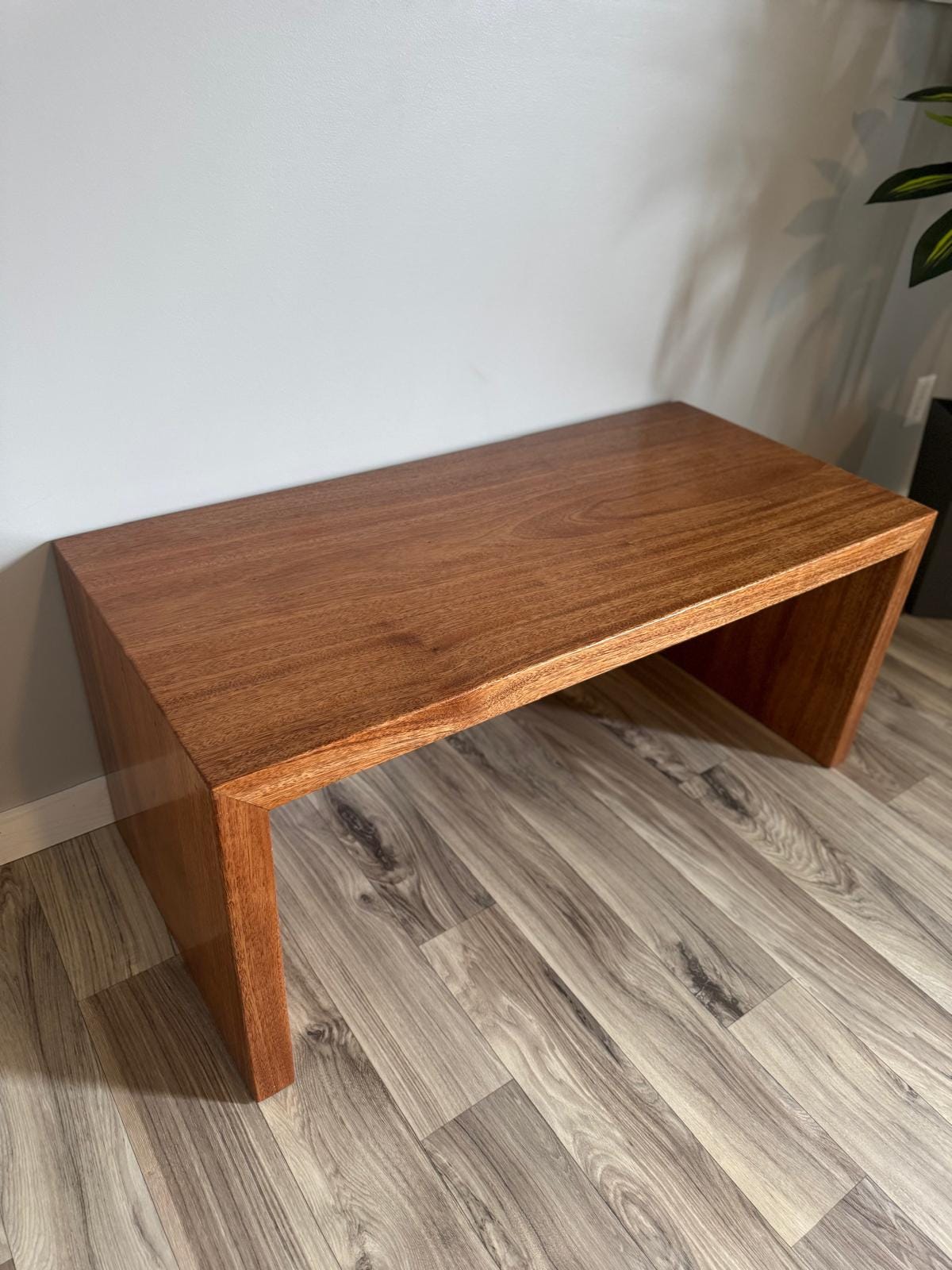 Mahognay Waterfall Coffee Table