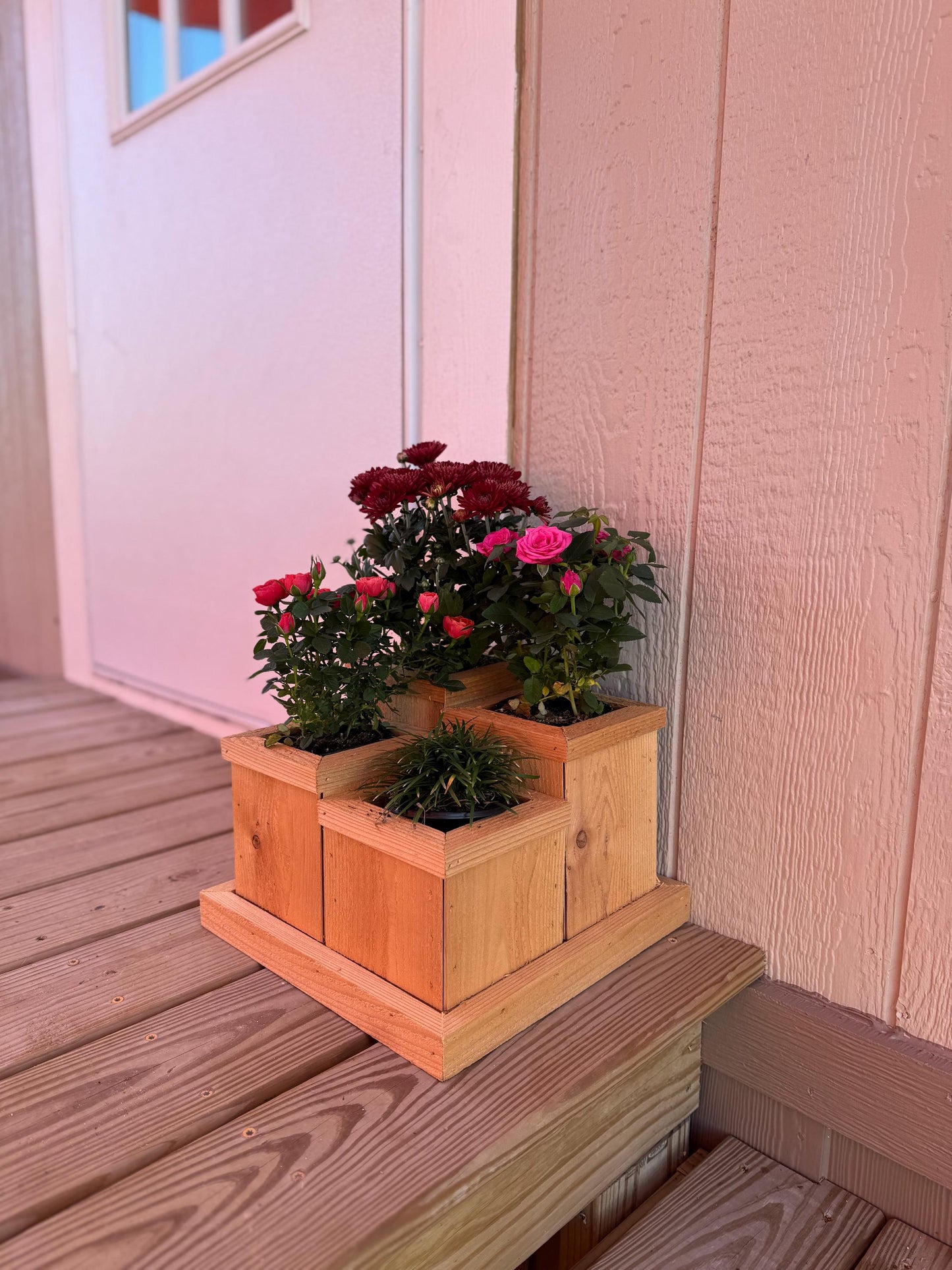 Cedar Wood Planter/ Herb Garden