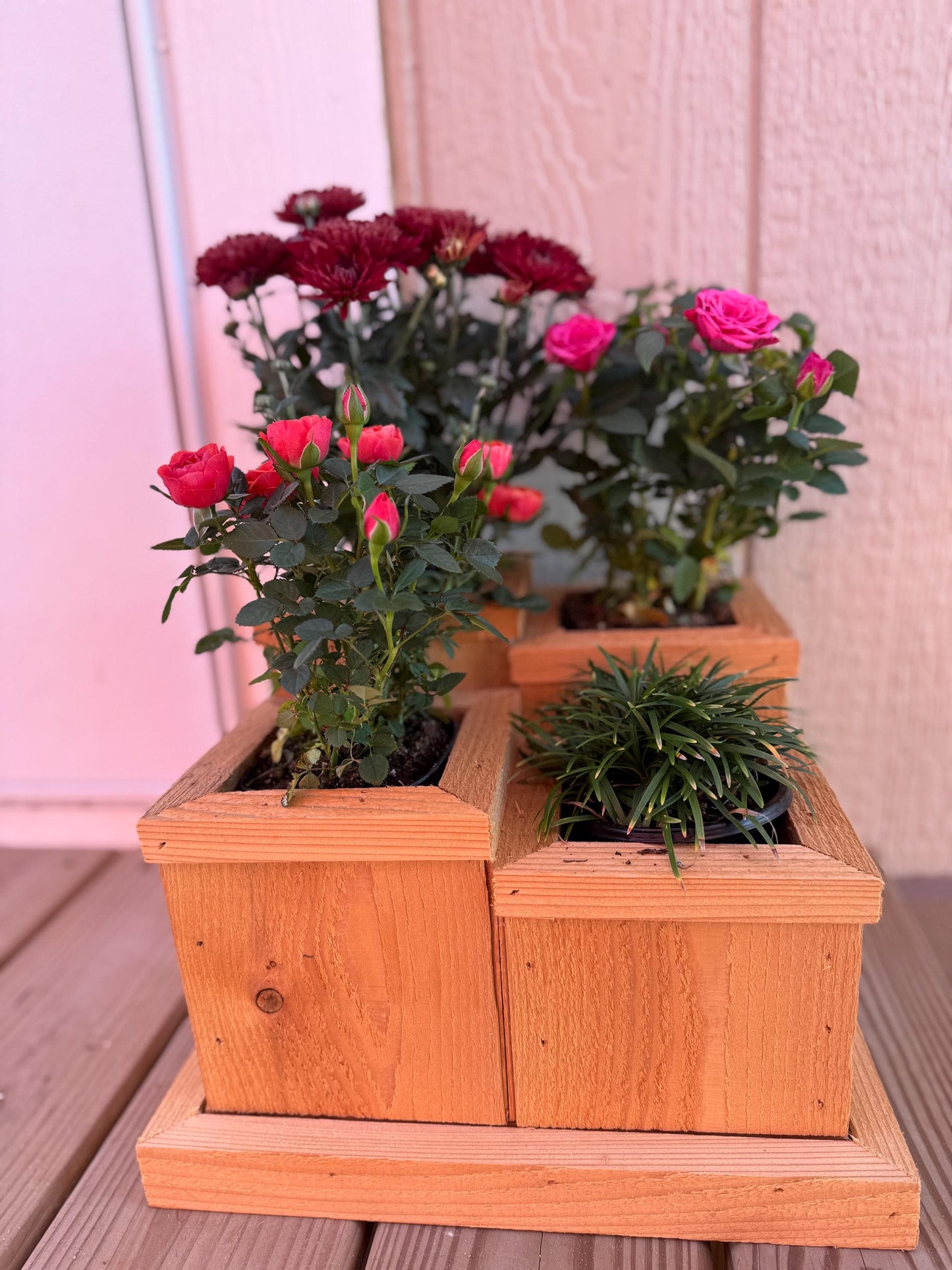 Cedar Wood Planter/ Herb Garden