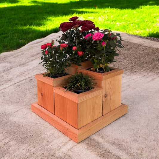 Cedar Wood Planter/ Herb Garden