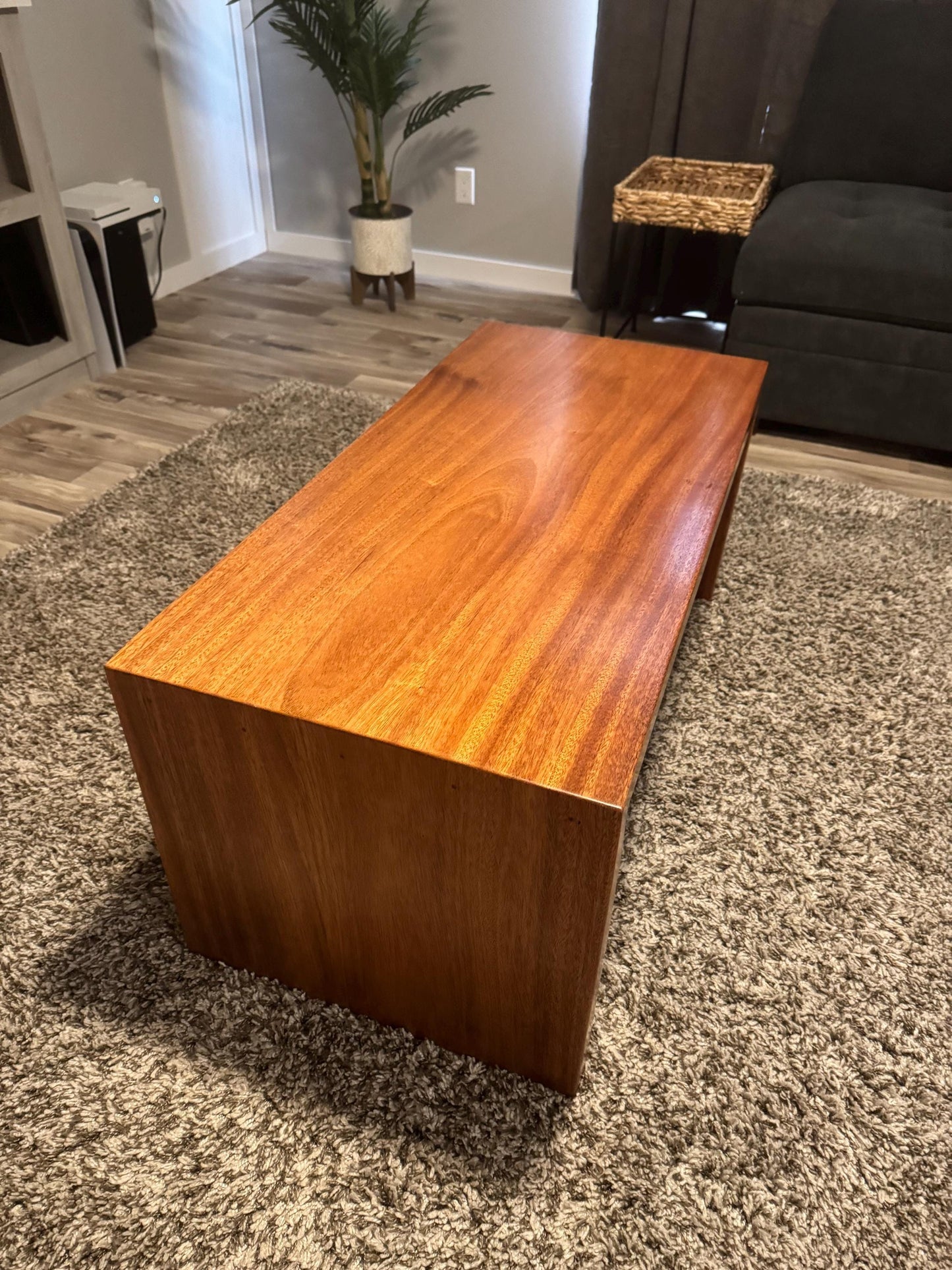 Mahognay Waterfall Coffee Table