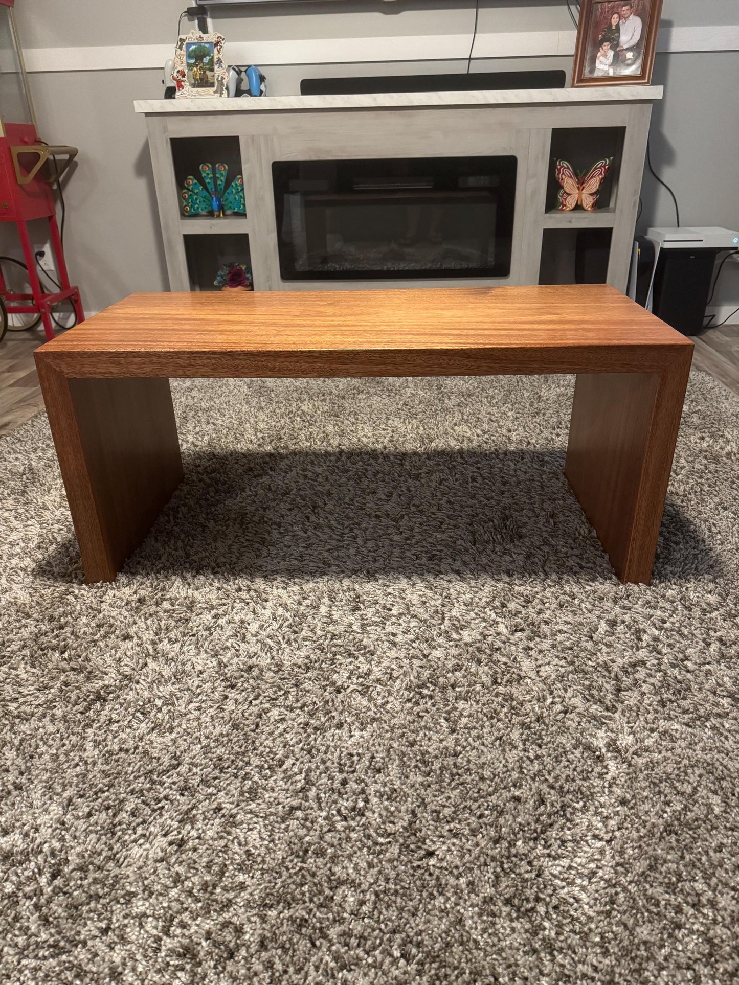 Mahognay Waterfall Coffee Table