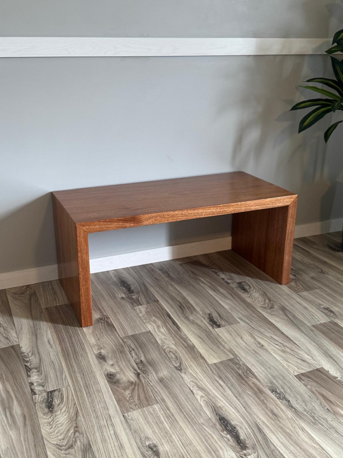 Mahognay Waterfall Coffee Table